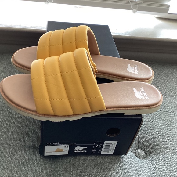 SOREL Ella III Quilted Puff Slide Sandal (Women), size 9.5 M - Picture 6 of 9